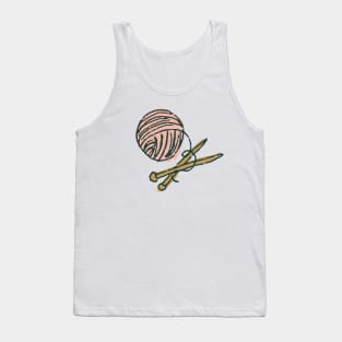 Knitting lovers illustration Tank Top